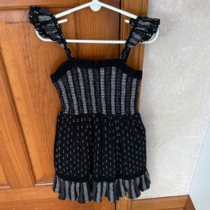 Vineyard Vines Kids Dress in Black and White